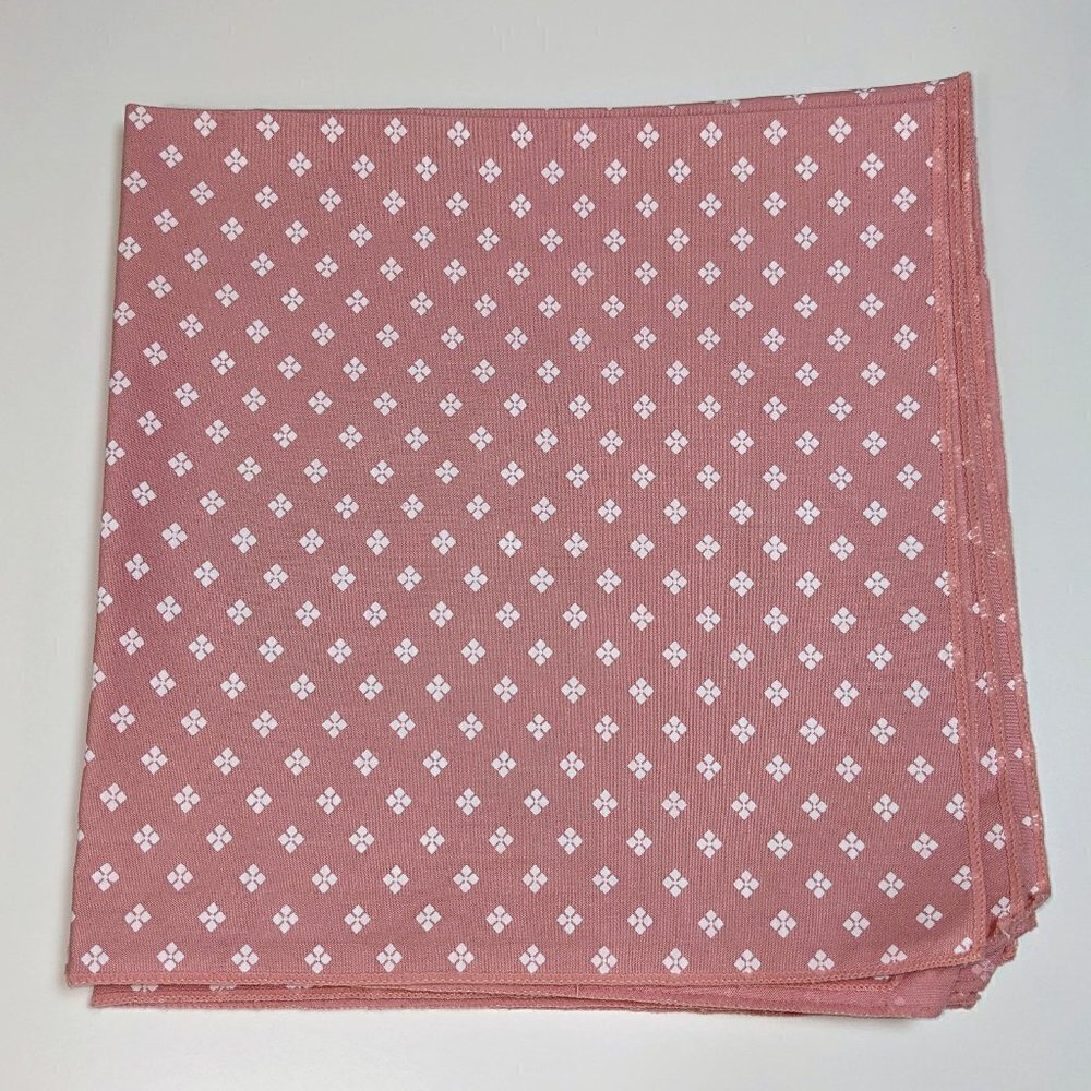 Vintage Pink Polka Dot Diamond Napkins (Set of 6)